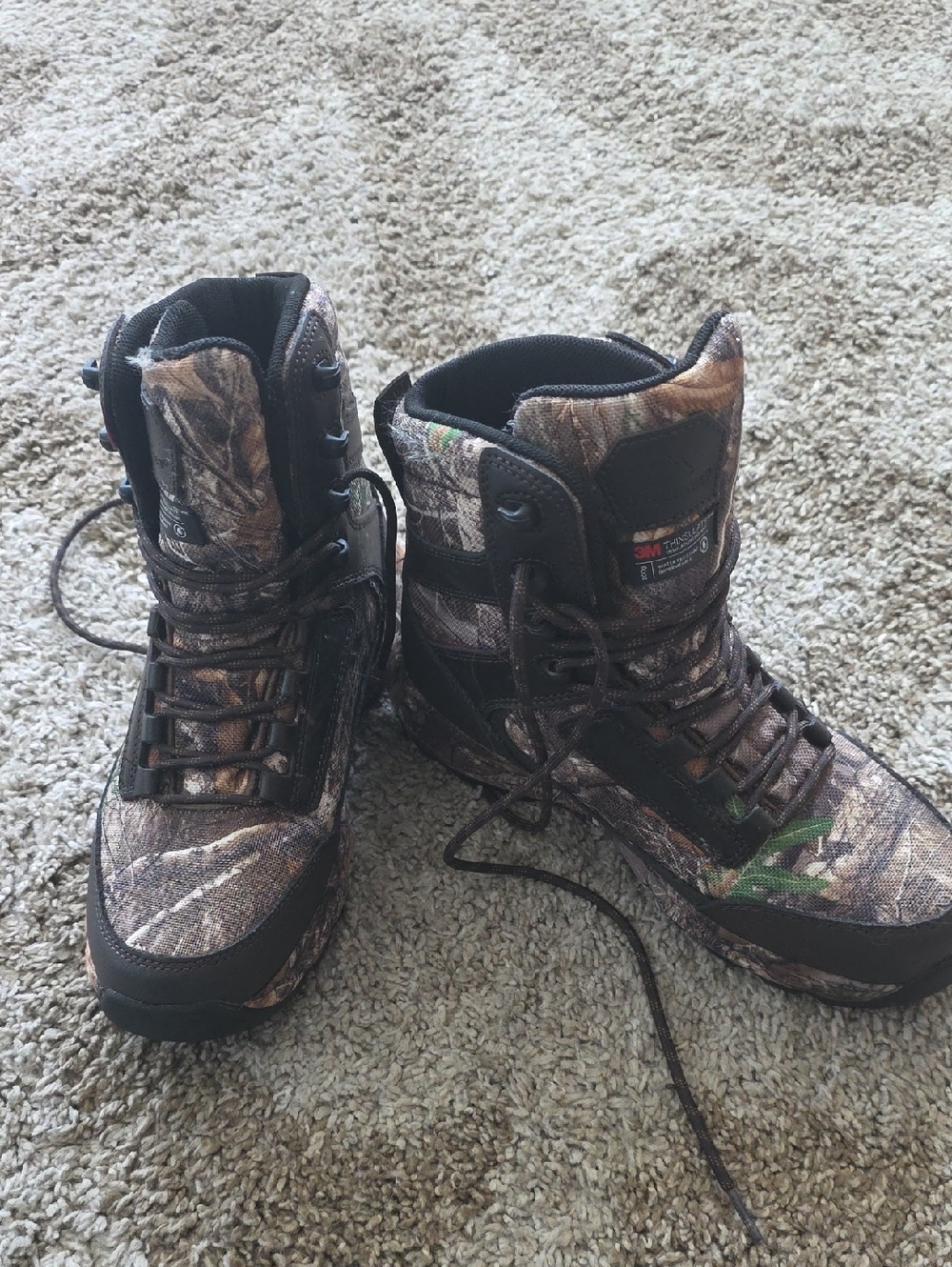 Ozark Trail Brown Camouflage Men's Rain & Snow Boots